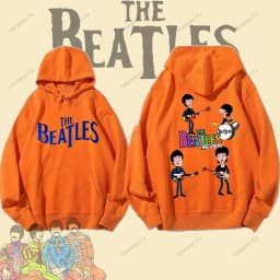 Vintage Rock Long-Sleeved Hoodie By The Beatles Winter Fashion Keep Warm Men's Hoodie Aesthetic Clothes Drop Shoulder Tracksuit