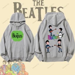 Vintage Rock Long-Sleeved Hoodie By The Beatles Winter Fashion Keep Warm Men's Hoodie Aesthetic Clothes Drop Shoulder Tracksuit