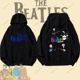Vintage Rock Long-Sleeved Hoodie By The Beatles Winter Fashion Keep Warm Men's Hoodie Aesthetic Clothes Drop Shoulder Tracksuit