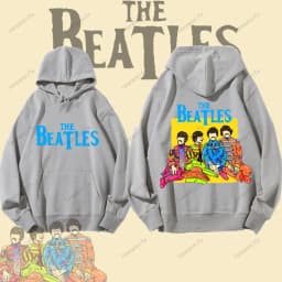 Vintage Rock Long-Sleeved Hoodie By The Beatles Winter Fashion Keep Warm Men's Hoodie Aesthetic Clothes Drop Shoulder Tracksuit