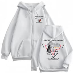 Taran Tactical Pistol Print Zipper Hoodie High Quality Fashion Zip Up Hooded Sweatshirts Men Women Casual Oversized Pullovers