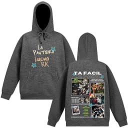 Rapper La Panter Lucho Rk Ta Facil Album 2025 Tour Fashion Print Hoodie Men Women Harajuku Hip-hop Oversized Tracksuit Fan Gifts