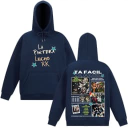 Rapper La Panter Lucho Rk Ta Facil Album 2025 Tour Fashion Print Hoodie Men Women Harajuku Hip-hop Oversized Tracksuit Fan Gifts