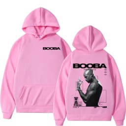 France Rapper Booba Nero Nemesis Hoodies Men's Clothing Retro Fashion Hip Hop Long Sleeves Hooded Sweatshirts Oversized Pullover