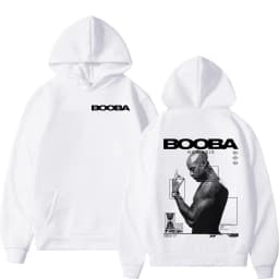France Rapper Booba Nero Nemesis Hoodies Men's Clothing Retro Fashion Hip Hop Long Sleeves Hooded Sweatshirts Oversized Pullover