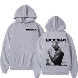 France Rapper Booba Nero Nemesis Hoodies Men's Clothing Retro Fashion Hip Hop Long Sleeves Hooded Sweatshirts Oversized Pullover