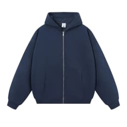 750G Heavyweight Hooded Zipper Sweatshirt Jacket for Men and Women Loose Fit Autumn Winter Thickened Sports Casual Cardigan