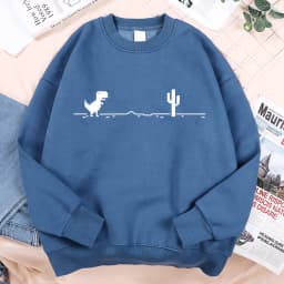 Network Malfunction Little Dinosaur Sweatshirts Men Women Casual Hoody Hip Hop Comfortable Streetwear Loose Warm Clothes Hoodies