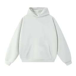 750g Terry Hooded Sweatshirt Autumn Winter Style Drop Shoulder Loose Trendy Pullover Hoodie Casual Solid Color Jacket Unisex