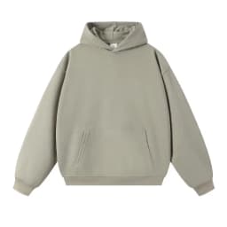 750g Terry Hooded Sweatshirt Autumn Winter Style Drop Shoulder Loose Trendy Pullover Hoodie Casual Solid Color Jacket Unisex