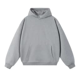 750g Terry Hooded Sweatshirt Autumn Winter Style Drop Shoulder Loose Trendy Pullover Hoodie Casual Solid Color Jacket Unisex