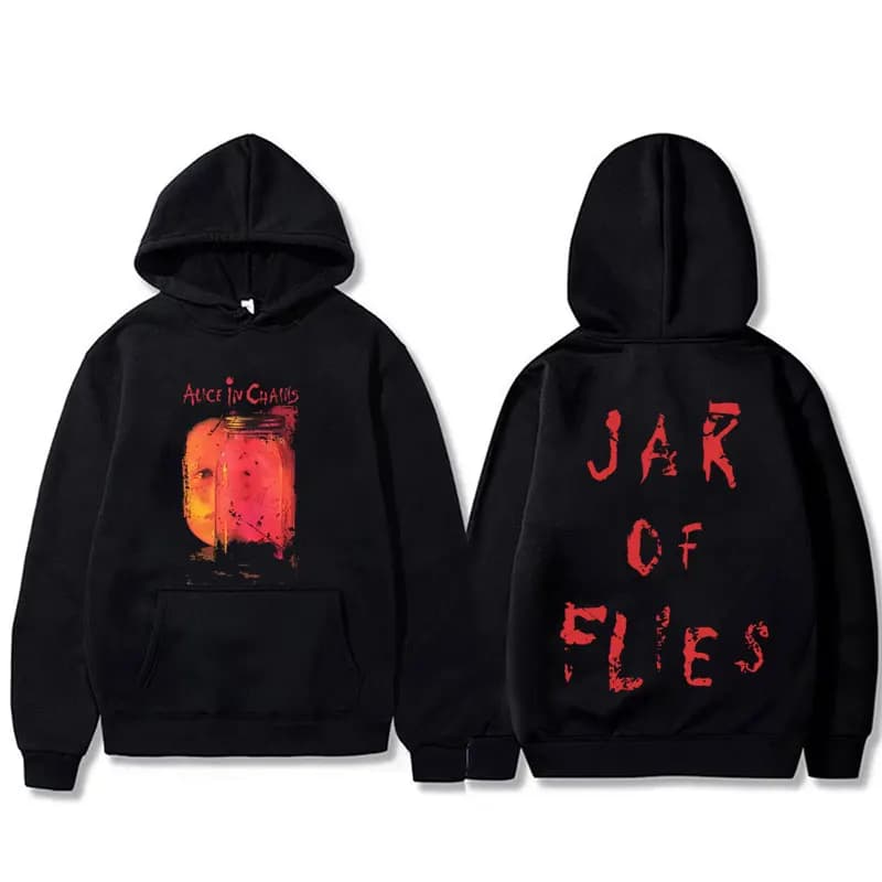 Rock Band Alice in Chains Jar of Flies Album Graphic Hoodie Men Gothic Punk Pop Music Hooded Sweatshirt Male Fashion Pullover