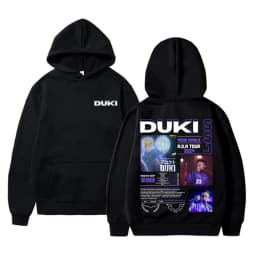 Rapper Duki Merch Hoodie Unisex Casual Fleece Cotton Pullover Male Trend Hoodies Men Women Fashion Hip Hop Oversized Streetwear