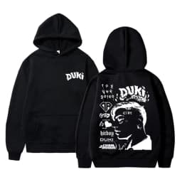 Rapper Duki Merch Hoodie Unisex Casual Fleece Cotton Pullover Male Trend Hoodies Men Women Fashion Hip Hop Oversized Streetwear