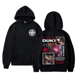 Rapper Duki Merch Hoodie Unisex Casual Fleece Cotton Pullover Male Trend Hoodies Men Women Fashion Hip Hop Oversized Streetwear
