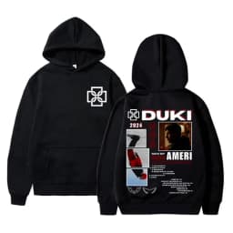 Rapper Duki Merch Hoodie Unisex Casual Fleece Cotton Pullover Male Trend Hoodies Men Women Fashion Hip Hop Oversized Streetwear
