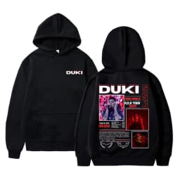 Rapper Duki Merch Hoodie Unisex Casual Fleece Cotton Pullover Male Trend Hoodies Men Women Fashion Hip Hop Oversized Streetwear