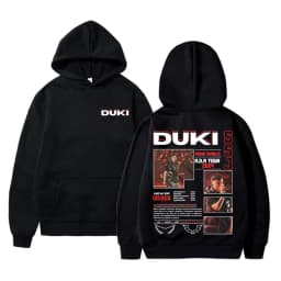 Rapper Duki Merch Hoodie Unisex Casual Fleece Cotton Pullover Male Trend Hoodies Men Women Fashion Hip Hop Oversized Streetwear