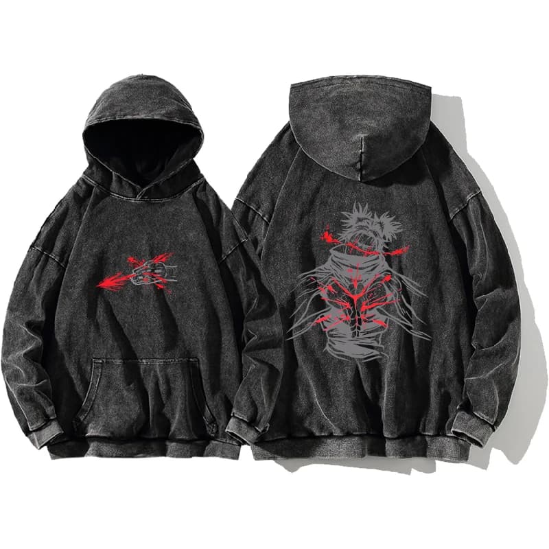 Choso Jujutsu Kaisen Anime Graphic Hooded Men Women Vintage Hoodies Washed Cotton Sweatshirt Harajuku Streetwear Male Pullover