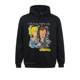 Beavis And Butthead Hoodie Cotton Long Sleeve Awesome MensHooded Pullover Fashion Large Size Funny Camisas Hombre Pullover