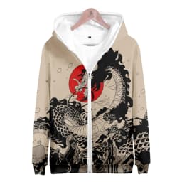 Anime Dragon Cosplay Hoodies Hip Hop 3D Print Men Women Sweatshirt Long Sleeve Pullovers Harajuku Streetwear Coat