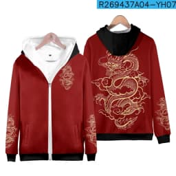 Anime Dragon Cosplay Hoodies Hip Hop 3D Print Men Women Sweatshirt Long Sleeve Pullovers Harajuku Streetwear Coat