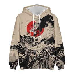 Anime Dragon Cosplay Hoodies Hip Hop 3D Print Men Women Sweatshirt Long Sleeve Pullovers Harajuku Streetwear Coat
