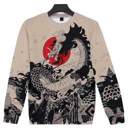 Anime Dragon Cosplay Hoodies Hip Hop 3D Print Men Women Sweatshirt Long Sleeve Pullovers Harajuku Streetwear Coat