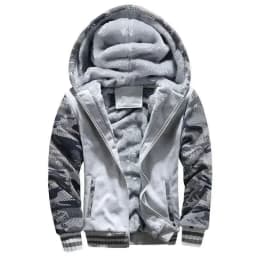 Fashion Men's Jackets Winter Hooded Coats Male Warm Sweatshirts Fleece Hoodie Slim Student Hoodies Outerwear 2026 Men's Clothing