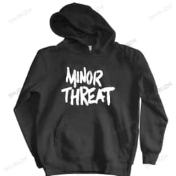 Men streetwear sweatshirt hooded Minor Threat hoody Out of Step Hardcore Punk | Straight Edge | Dischord