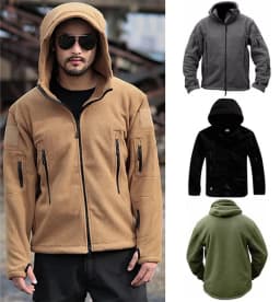 Men's Clothing Trainning Tactical Hoodies Overcoat Long Sleeved Warm Tshirt Coat for Men Sweatshirt Hoody