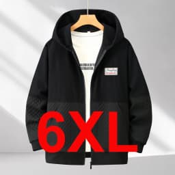 Zippered Hoodie Men Plus Size 12XL 10XL Spring Autumn Hoodie Jacket Male Big Size 12XL