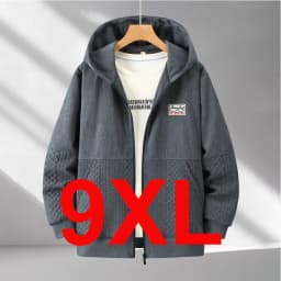 Zippered Hoodie Men Plus Size 12XL 10XL Spring Autumn Hoodie Jacket Male Big Size 12XL