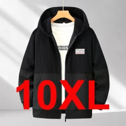 Zippered Hoodie Men Plus Size 12XL 10XL Spring Autumn Hoodie Jacket Male Big Size 12XL