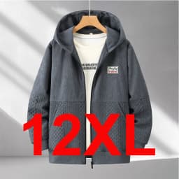 Zippered Hoodie Men Plus Size 12XL 10XL Spring Autumn Hoodie Jacket Male Big Size 12XL