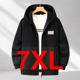 Zippered Hoodie Men Plus Size 12XL 10XL Spring Autumn Hoodie Jacket Male Big Size 12XL