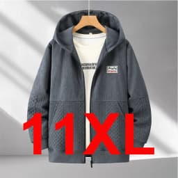 Zippered Hoodie Men Plus Size 12XL 10XL Spring Autumn Hoodie Jacket Male Big Size 12XL