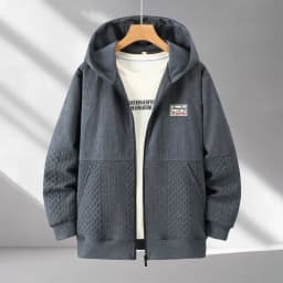Zippered Hoodie Men Plus Size 12XL 10XL Spring Autumn Hoodie Jacket Male Big Size 12XL