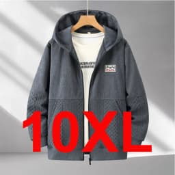 Zippered Hoodie Men Plus Size 12XL 10XL Spring Autumn Hoodie Jacket Male Big Size 12XL