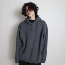 2026 Autumn Winter Simple Solid Color Knitted Men's Hoodie Tops Korean Fashion Casual Loose Hooded Sweatshirt Coats Streetwear