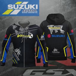 suzuki V-Strom 2026 New Racing Men's and Women's Motorcycle Enthusiasts Sports and Leisure Zipper Hoodie