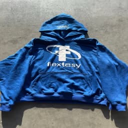 2000s Fashion Harajuku Hoodie Print Casual Gothic Klein Blue Streetwear Unisex New Trendy Hip Hop Sweatshirt Oversized Clothes