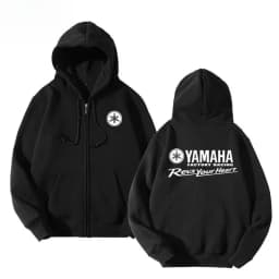 Yamaha Motorcycle Racing Printed Autumn New Zipper Shirt Men's and Women's Universal Full Zipper Warm Hoodie Sportswear