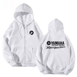 Yamaha Motorcycle Racing Printed Autumn New Zipper Shirt Men's and Women's Universal Full Zipper Warm Hoodie Sportswear