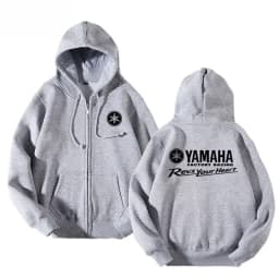Yamaha Motorcycle Racing Printed Autumn New Zipper Shirt Men's and Women's Universal Full Zipper Warm Hoodie Sportswear