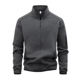 Spring Autumn Men's Fashion Hoodies Outwear Long Sleeve Stand Collar Cardigan Coat Hoodie Male Casual Sports Zipper Jacket Man