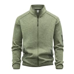 Spring Autumn Men's Fashion Hoodies Outwear Long Sleeve Stand Collar Cardigan Coat Hoodie Male Casual Sports Zipper Jacket Man