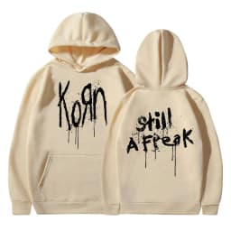Korn Music Concert Rock Band WORLD TOUR Hoodie Men's Vintage Metal Gothic Oversized Sweatshirt Punk Hip Hop Hoodies Streetwear