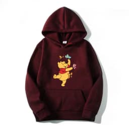 Winnie the Pooh Men Hoodie Japanese Cartoon Anime Women Pullover New Casual Autumn Winter Couple Oversized Sweatshirts