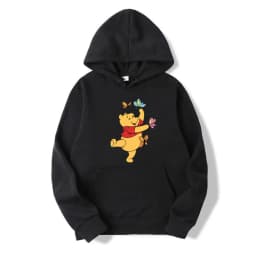Winnie the Pooh Men Hoodie Japanese Cartoon Anime Women Pullover New Casual Autumn Winter Couple Oversized Sweatshirts
